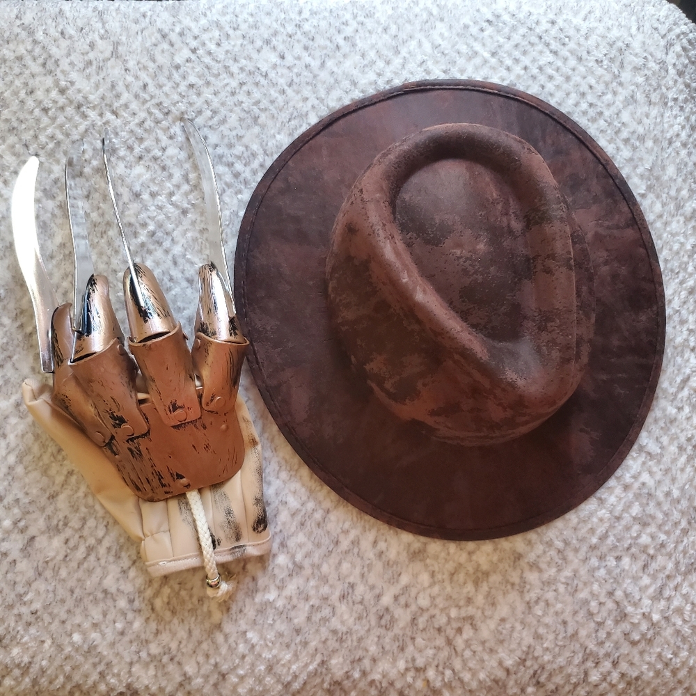 Freddy Krueger hat and glove
